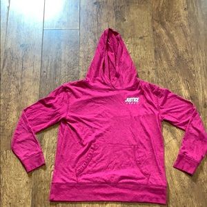 Brand new! Justice active light weight hoodie